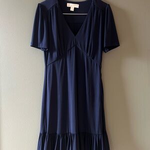 Elegant Navy Blue Women's Dress